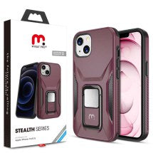 MYBAT Pro Stealth Case for Apple iPhone 13 (Plum & Black)