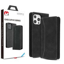 MYBAT Pro Executive Wallet Case for Apple iPhone 13 Pro (Black)