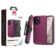 MYBAT Pro Maverick Case for Apple iPhone 13 Pro (Plum & Black) (Closeout)