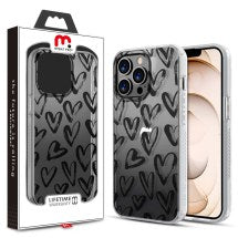 MYBAT Pro Mood Case for Apple iPhone 13 Pro (Black Hearts) (Closeout)