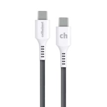 Cellhelmet 10ft Round USB C to USB C Cable (Black & White)