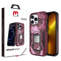 MYBAT Pro Stealth Case for Apple iPhone 13 Pro (Plum Camo & Black) (Closeout)