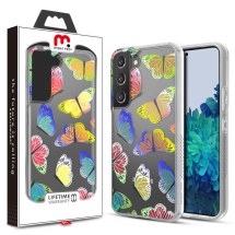 MYBAT Pro Mood Case for Samsung Galaxy S22 (Neon Butterflies) (Closeout)