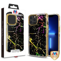 MYBAT Kleer Hybrid Case for Apple iPhone 13 Pro Max (Black Marble & Gold) (Closeout)