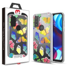 MYBAT Pro Mood Case for Motorola Moto G Pure (Neon Butterflies)