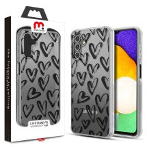 MYBAT Pro Mood Case for Samsung Galaxy A13 5G (Black Hearts)