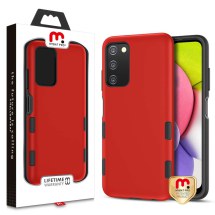 MYBAT Pro TUFF Subs Case for Samsung Galaxy A03s (Red & Black)