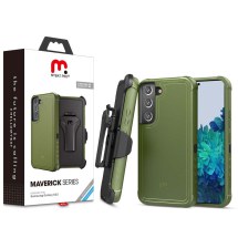 MYBAT Pro Maverick Case for Samsung Galaxy S22 (Army Green & Black) (Closeout)