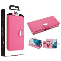 MYBAT Xtra Wallet Case for Samsung Galaxy S22 (Hot Pink) (Closeout)