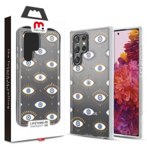 MYBAT Pro Mood Case for Samsung Galaxy S22 Ultra (Evil Eyes) (Closeout)