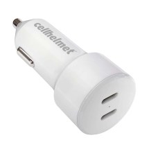 Cellhelmet 20W PD Dual USB C Car Charger (White)