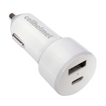 Cellhelmet 20W PD Dual Port Type Car Charger (White)