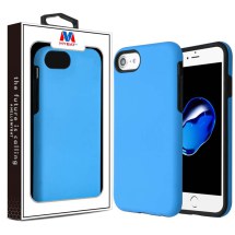 MYBAT Fuse Hybrid Case for Apple iPhone 6, 6S, 7, 8, & SE (2020 & 2022) (Dark Blue & Black)