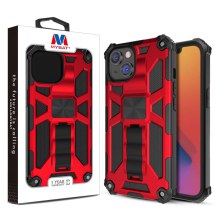 MYBAT Sturdy Hybrid Case for Apple iPhone 14 (Red & Black)