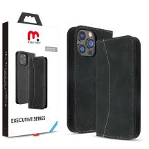 MYBAT Pro Executive Wallet Case for Apple iPhone 14 Pro Max (Black)