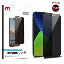 MYBAT Pro Full Coverage Tempered Glass Screen Protector for Apple iPhone 14 Pro Max (Privacy)