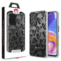 MYBAT Pro Mood Case for Samsung Galaxy A23 & A23 5G (Black Hearts) (Closeout)