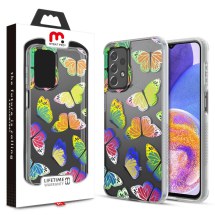 MYBAT Pro Mood Case for Samsung Galaxy A23 & A23 5G (Neon Butterflies) (Closeout)