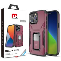 MYBAT Pro Stealth Case for Apple iPhone 14 Pro Max (Plum & Black)