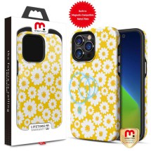 MYBAT Pro Fuse Hybrid MagSafe Case for Apple iPhone 14 Pro Max (Yellow Daisy)