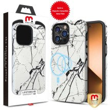 MYBAT Pro Fuse Hybrid MagSafe Case for Apple iPhone 14 Pro (Cracked Marble) (Closeout)