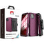 MYBAT Pro Maverick Case for Apple iPhone 14 Plus (Plum & Black)