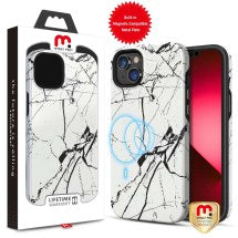 MYBAT Pro Fuse Hybrid MagSafe Case for Apple iPhone 14 Plus (Cracked Marble) (Closeout)