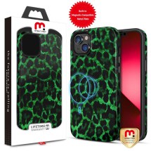 MYBAT Pro Fuse Hybrid MagSafe Case for Apple iPhone 14 Plus (Green Leopard) (Closeout)