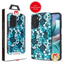 MYBAT Pro Fuse Hybrid Case for Motorola Moto G Stylus 5G (2022) (Blue Hibiscus) (Closeout)