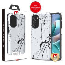 MYBAT Pro Fuse Hybrid Case for Motorola Moto G Stylus 5G (2022) (Cracked Marble) (Closeout)