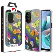 MYBAT Pro Mood Case for Motorola Moto G Stylus 5G (2022) (Neon Butterflies) (Closeout)