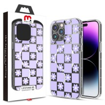 MYBAT Pro Mood MagSafe Case for Apple iPhone 14 Pro Max (Retro Purple Floral)