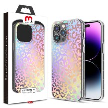 MYBAT Pro Mood MagSafe Case for Apple iPhone 14 Pro Max (Holographic Leopard)