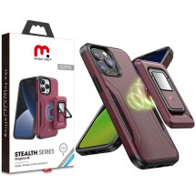 MYBAT Pro Stealth MagKick Case for Apple iPhone 14 Pro Max (Plum & Black) (Closeout)