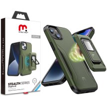 MYBAT Pro Stealth MagKick Case for Apple iPhone 14 Plus (Army Green & Black) (Closeout)