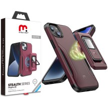 MYBAT Pro Stealth MagKick Case for Apple iPhone 14 Plus (Plum & Black) (Closeout)