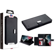 MYBAT Xtra Wallet Case for Samsung Galaxy S23 Ultra (Black)