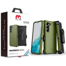 MYBAT Pro Maverick Case for Samsung Galaxy S23 (Army Green & Black) (Closeout)