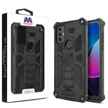 MYBAT Sturdy Hybrid Case for Motorola Moto G Play (2023) (Black)