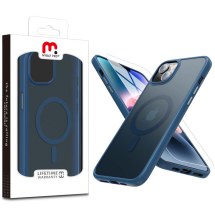 MYBAT Pro MagSafe Skin Feeling Case for Apple iPhone 14 Plus (Dark Blue) (Closeout)