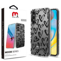 MYBAT Pro Mood Case for Samsung Galaxy A54 (Black Hearts)