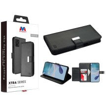 MYBAT Xtra Wallet Case for Motorola Moto G (2023) (Black) (Closeout)