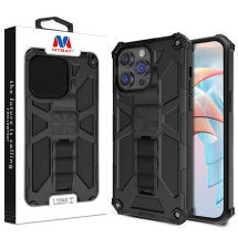 MYBAT Sturdy Hybrid Case for Apple iPhone 15 Pro Max (Black)