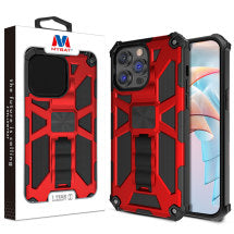 MYBAT Sturdy Hybrid Case for Apple iPhone 15 Pro Max (Red & Black)