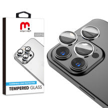 MYBAT Pro Tempered Glass Camera Lens Protector for Apple iPhone 15 Pro & 15 Pro Max (Silver)