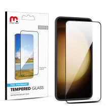 MYBAT Pro Full Coverage Tempered Glass Screen Protector for Samsung Galaxy S24 (Black Border)