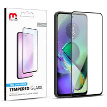 MYBAT Pro Full Coverage Tempered Glass Screen Protector for Motorola Moto G Play (2024) (Black Border)