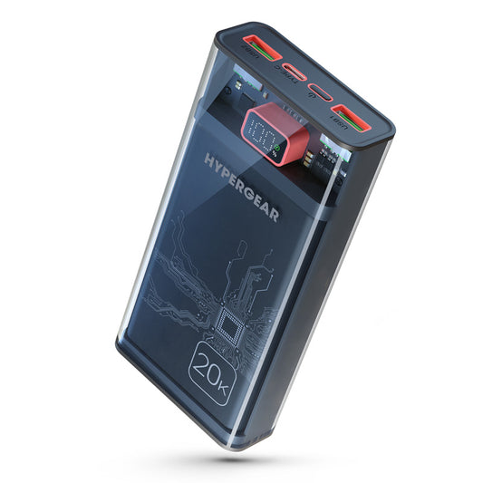HyperGear 20K mAh Clear XL Fast Charger Power Bank