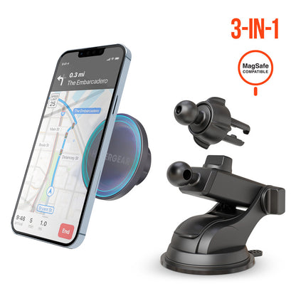 HyperGear 3in1 MagGrip MagSafe Car Mount