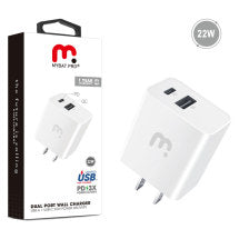 MYBAT Pro Dual Port Fast Wall Charger (White)